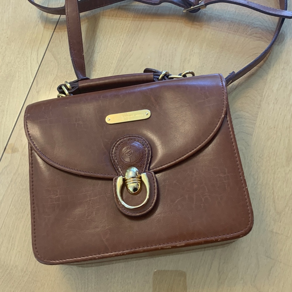 Beautiful Leather Crossbody Bag by Polo/ Ralph Lauren